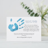 Carte de remerciements Sympathie d'impression Palm (Debout devant)