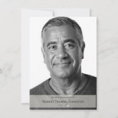 Carte De Remerciements Sympathie funéraire moderne (Devant)