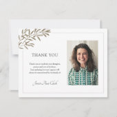 Carte De Remerciements Sympathie funéraire simple et élégante (Devant)