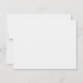 Carte De Remerciements Sympathie funéraire simple et élégante (Dos)