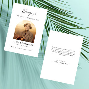 Carte De Remerciements Sympathie pour le mémorial funéraire espagnol