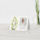 Carte De Remerciements Sympathie pour les funérailles de Lily of Valley F (Devant)