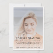 Carte De Remerciements Sympathie pour toujours gracieuse | Élégants funér (Devant)