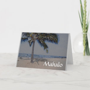 Carte De Remerciements Sympathy Mahalo de la famille