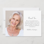 Carte De Remerciements Sympathy Photo Funeral (Devant)