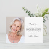 Carte De Remerciements Sympathy Photo Funeral (Debout devant)