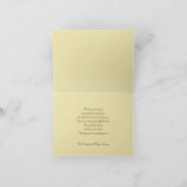 Carte De Remerciements Sympathy Thank You Note Card - Classic Brown (Intérieur)