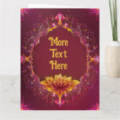 Carte De Remerciements Symphonie florale : Collection d'élégance Mariage (Dos)