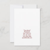 Carte De Remerciements Synésie (Dos)