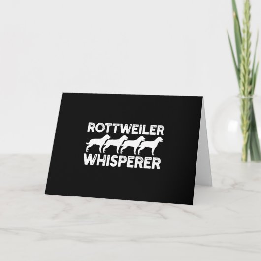 Carte De Remerciements T-shirt Rottweiler (Devant)