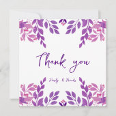 Carte De Remerciements Tableau floral (Devant)