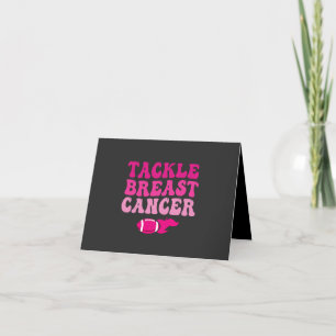 Carte De Remerciements Tackle cancer du sein Drôle Imaginaire Football Ca