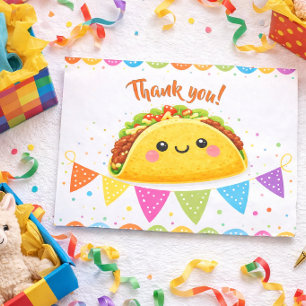 Carte De Remerciements Taco à propos d'une Baby Shower