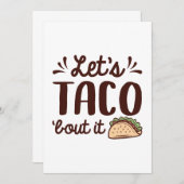 Carte De Remerciements Taco ‘Bout It (Devant / Derrière)