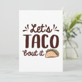 Carte De Remerciements Taco ‘Bout It (Debout devant)