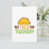 Carte De Remerciements Taco Jeudi 2e Anniversaire Cinco De Mayo Cinéma Ca (Debout devant)