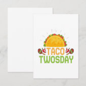 Carte De Remerciements Taco Jeudi 2e Anniversaire Cinco De Mayo Cinéma Ca (Devant / Derrière)