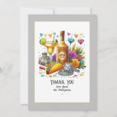 Carte De Remerciements Taco & Tequila Mariage mexicain Fiesta (Devant)