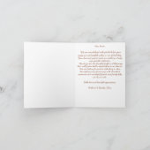 Carte De Remerciements Talavera terracotta boho mariage mexicain (Intérieur)