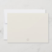 Carte de remerciements Tan Brown traditionnel (Dos)