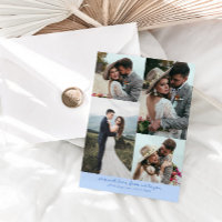 Tant d'amour Élégante photo de mariage bleu givré