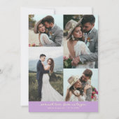 Carte De Remerciements Tant d'amour Élégante photo de mariage Wisteria (Devant)