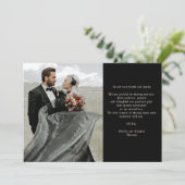 Carte De Remerciements Tarot de crânes gothiques d'Halloween Les Amoureux (Debout devant)