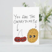 Carte De Remerciements Tarte aux cerises (Debout devant)