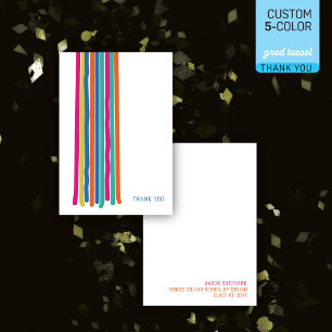 Carte De Remerciements Tassel de remise de diplômes de design moderne - C