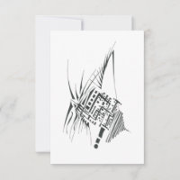 Tatouage Tribal Abstrait Noir et Blanc Suspendu