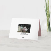 Carte De Remerciements Tea Time avec Salutation de théière anglaise vinta (Dos)