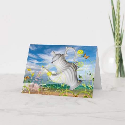 Carte De Remerciements "Teapot Dream" (Devant)