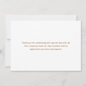 Carte De Remerciements Teddy Bear Baby (Dos)