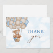 Carte De Remerciements Teddy Bear Baby (Devant / Derrière)