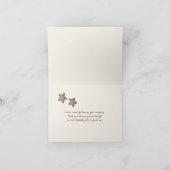 Carte De Remerciements Teddy Bear Baby shower Boy (Intérieur)