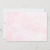 Carte De Remerciements Teddy Bear Baby Shower Pink (Dos)