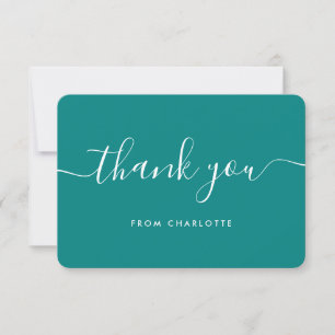 Carte De Remerciements Télégant Minimaliste Mariage Robe de Mariée Annive