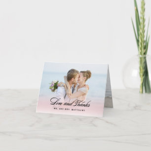 Carte De Remerciements Tellement amoureux Photo de remerciement de mari