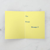 Carte De Remerciements Tempête calme (Intérieur)
