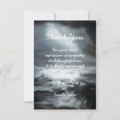Carte De Remerciements Tempête de la mer (Devant)
