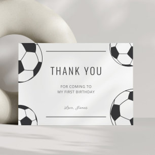 Carte De Remerciements Temps de jeu Football Football Garçon Anniversaire