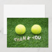 Carte De Remerciements Tennis (Devant / Derrière)