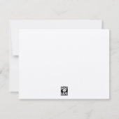 Carte De Remerciements Tenue À La Main Sur Les Étoiles (Dos)