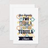Carte De Remerciements Tequila (Devant / Derrière)
