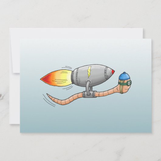 Carte De Remerciements Terme de fusée (Dos)