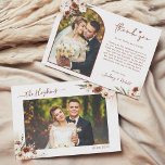 Carte De Remerciements Terracotta Pampas Grass Floral Arch Mariage Photo<br><div class="desc">Pampas Arc de Herbe Floral Boho Terracotta Mariage Photo Carte de remerciements. Pour plus de personnalisation,  cliquez sur le lien "customiser plus" et utilisez notre outil de conception pour modifier ce modèle.</div>