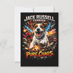 Carte De Remerciements Terrier Jack Russell
