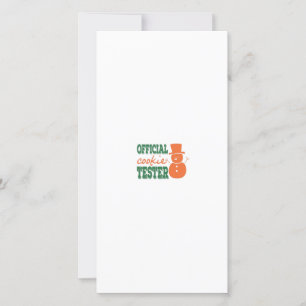 Carte De Remerciements Tester officiel de cookies