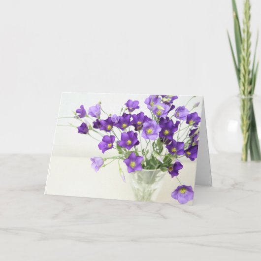 Carte De Remerciements Texas Bluebell (Devant)