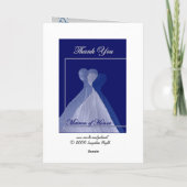 Carte De Remerciements THANK Matron of Honor (Dos)